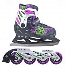 Skate 2 in 1 RUSH ACTION black-purple